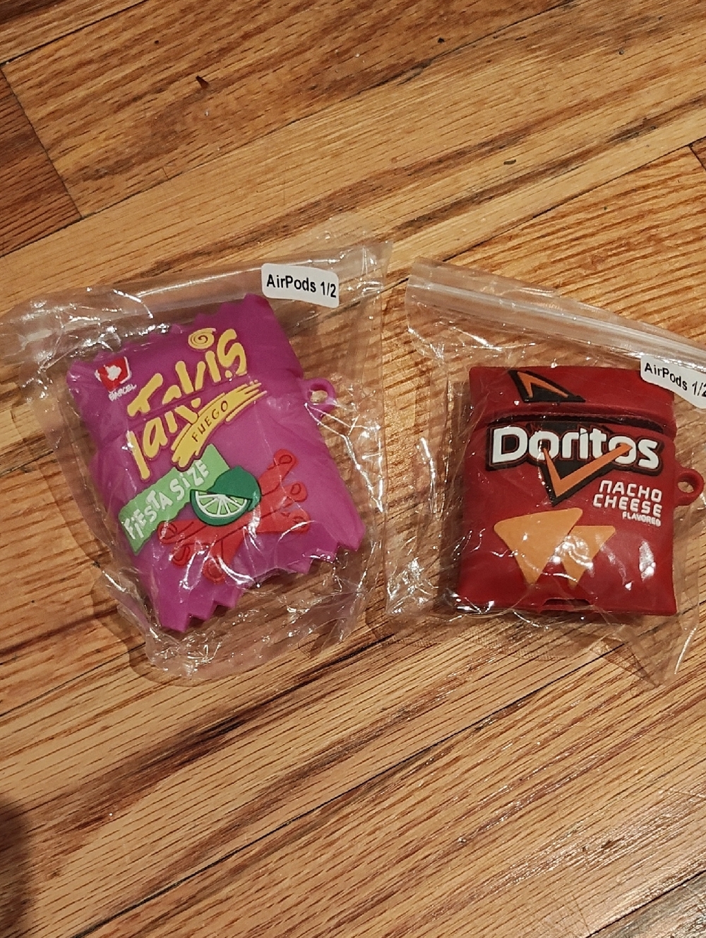 2 Pack Red Nacho Cheese AirPods 1/2 Case Cover